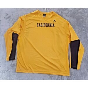 Nike Jordan California Cal Bears Long Sleeve Basketball Warm Up Top Size XXL